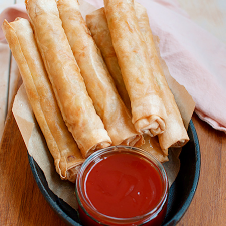 3 Gevulde Kiploempia's