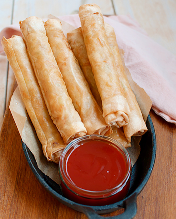 3 Gevulde Kiploempia's